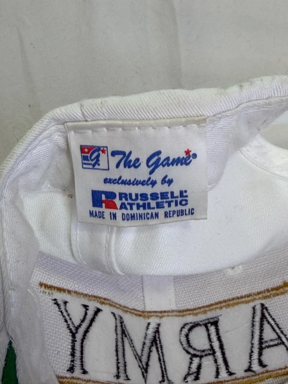 Vintage Army West Point White Embroidered Baseball Cap